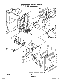 DISPENSER FRONT Diagram and Parts List for ED22MM1LWR0  Whirlpool Refrigerator
