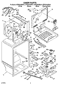LINER PARTS Diagram and Parts List for KTRC22KMBT01  KitchenAid Refrigerator