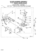 8318276 BURNER ASSEMBLY Diagram and Parts List for GGQ9800PW1  Whirlpool Dryer