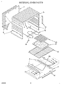 INTERNAL Diagram and Parts List for RF3010XVN2  Whirlpool Range