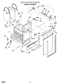 CONTAINER Diagram and Parts List for TC8700XBP0  Whirlpool Trash Compactor