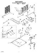 UNIT PARTS Diagram and Parts List for ET8WTMXKT03  Whirlpool Refrigerator