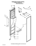 FREEZER DOOR PARTS Diagram and Parts List for ISC23CDEXY02  Whirlpool Refrigerator