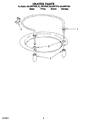 HEATER PARTS Diagram and Parts List for DUL300XTKQ0  Whirlpool Dishwasher
