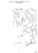 AIRFLOW AND CONTROL Diagram and Parts List for D25B0  Whirlpool Dehumidifier