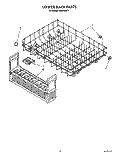 LOWER RACK Diagram and Parts List for KUDP220T1  KitchenAid Dishwasher