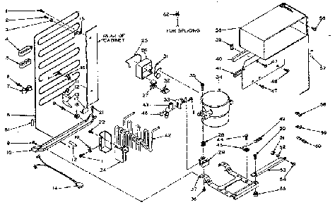 Unit Parts Diagram and Parts List for 106T14D  Kenmore Refrigerator