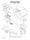FREEZER LINER PARTS Diagram and Parts List for GB2SHTXTB02  Whirlpool Refrigerator