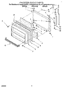 FREEZER DOOR Diagram and Parts List for KTRS25KAAL01  KitchenAid Refrigerator