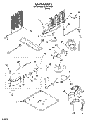 UNIT Diagram and Parts List for ET9CHKXKB01  Whirlpool Refrigerator