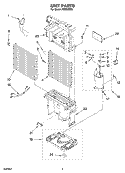 UNIT PARTS Diagram and Parts List for AD35USS0  Whirlpool Dehumidifier