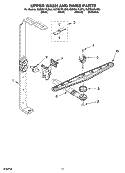 UPPER WASH AND RINSE PARTS Diagram and Parts List for KUDS01FLWH0  KitchenAid Dishwasher