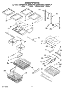 Part Location Diagram of W10231509 Whirlpool Door Shelf Trim