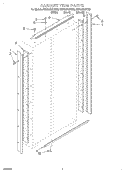 CABINET TRIM Diagram and Parts List for KSSS42QHB00  KitchenAid Refrigerator