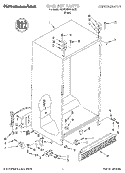 CABINET Diagram and Parts List for KSRB25QDBL00  KitchenAid Refrigerator