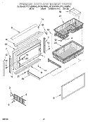FREEZER DOOR AND BASKET Diagram and Parts List for KBLP36MHS00  KitchenAid Refrigerator