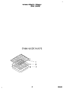OVEN RACK, LITERATURE Diagram and Parts List for FGS385BL1  Roper Range