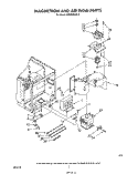 MAGNETRON AND AIRFLOW Diagram and Parts List for MW8600XS0  Whirlpool Microwave