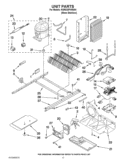 UNIT PARTS Diagram and Parts List for KSRG25FVMS04  KitchenAid Refrigerator