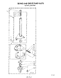 BRAKE AND DRIVE TUBE Diagram and Parts List for LA7801XTF0  Whirlpool Washer