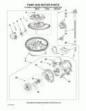 Part Location Diagram of WPW10239401 Whirlpool Circulation Pump Motor