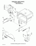 FREEZER LINER PARTS Diagram and Parts List for KFIS20XVMS7  KitchenAid Refrigerator