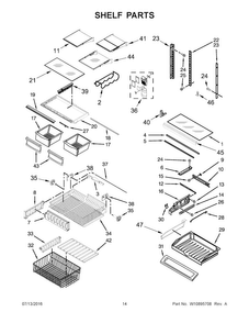 Part Location Diagram of W10811324 Whirlpool SHELF-GLAS