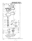 GEARCASE Diagram and Parts List for LA7000XPW0  Whirlpool Washer