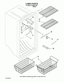 LINER PARTS Diagram and Parts List for EV205NXTN01  Whirlpool Freezer