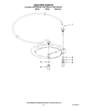 HEATER PARTS Diagram and Parts List for WDF775SAYW1  Whirlpool Dishwasher
