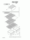 SHELF PARTS Diagram and Parts List for ST14CKXSQ01  Whirlpool Refrigerator