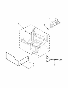 Pump Parts Diagram and Parts List for 10689589707  Kenmore Ice Maker