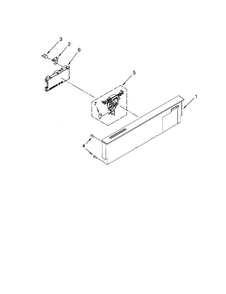 Control Panel Diagram and Parts List for KUDC20FVSS0  KitchenAid Dishwasher