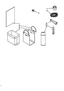 Accessory Diagram and Parts List for GX9000QPGS1  Whirlpool Trash Compactor