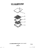 GRILL AND GRIDDLE Diagram and Parts List for KECG260SBC2  KitchenAid Cooktop