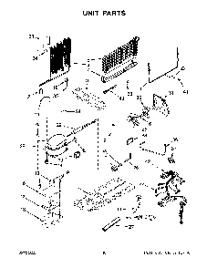 Unit Parts Diagram and Parts List for KRFF300ESS02  KitchenAid Refrigerator