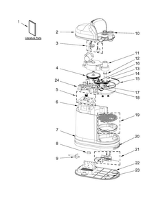 Part Location Diagram of W10736827 Whirlpool MOTOR