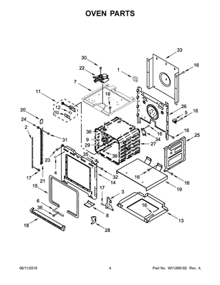Oven Parts Diagram and Parts List for KOSC504ESS01  Whirlpool Wall Oven