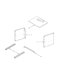 Cabinet Parts Diagram and Parts List for KMBS104EBL00  KitchenAid Microwave