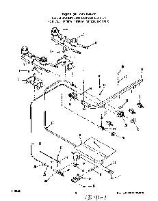 Burner Diagram and Parts List for 1315*1A  Roper Range