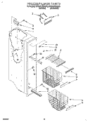 FREEZER LINER Diagram and Parts List for 3ED22DQXBN00  Whirlpool Refrigerator