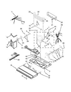 Unit Parts Diagram and Parts List for KBFS25EVBL0  KitchenAid Refrigerator