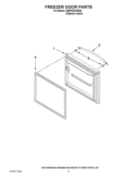 FREEZER DOOR PARTS Diagram and Parts List for GB9FHDXWS06  Whirlpool Refrigerator