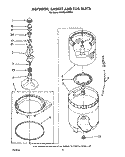 AGITATOR, BASKET AND TUB Diagram and Parts List for KAWE540WAL1  KitchenAid Washer