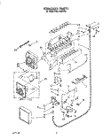 ICEMAKER, LIT/OPTIONAL Diagram and Parts List for KSSS42MAX03  KitchenAid Refrigerator