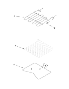 Internal Oven Parts Diagram and Parts List for WOD51ES4EB00  Whirlpool Wall Oven
