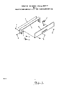 Backguard Diagram and Parts List for F4057W0  Roper Range