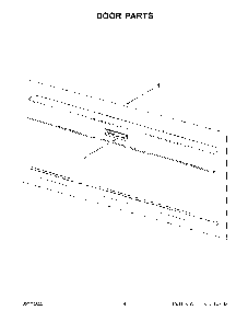 Door Parts Diagram and Parts List for YKMLS311HBL9  KitchenAid Microwave