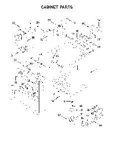 Cabinet parts Diagram and Parts List for 11069133414  Kenmore Dryer