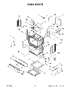 Oven Parts Diagram and Parts List for KODT100ESS20  KitchenAid Wall Oven